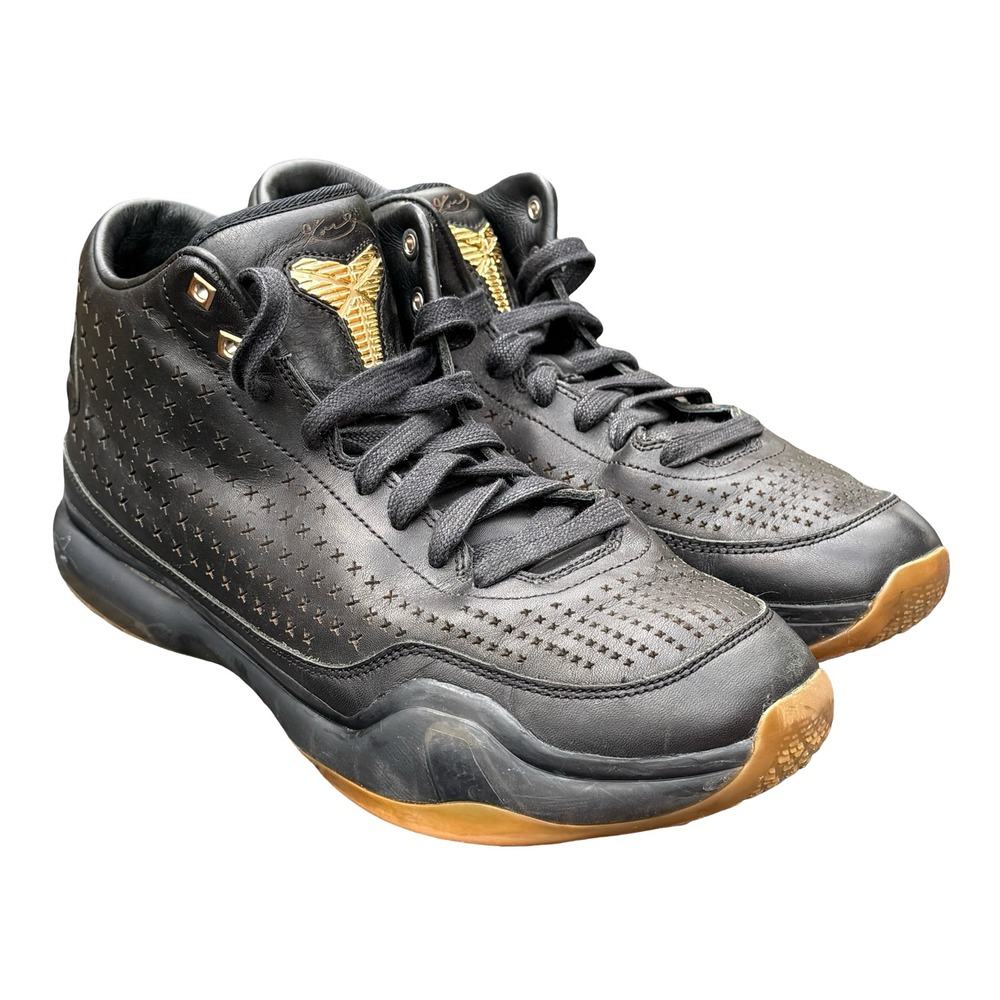 Nike‎ Kobe X 10 Mid EXT Mens Size 11 Black Gold Gum Sneakers 802366-002